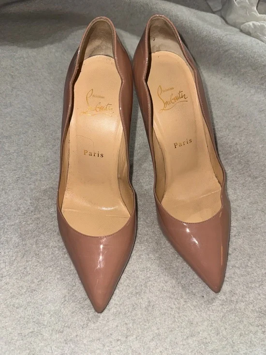 Christian Louboutin Hot Chick 100mm Pumps in Blush, Size 39/US 9 - Picture 3 of 11